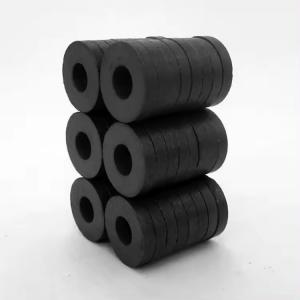 F38x5x8mm Y30 black permanent ferrite magnet bulk price magnet stocks ferrite ring magnet