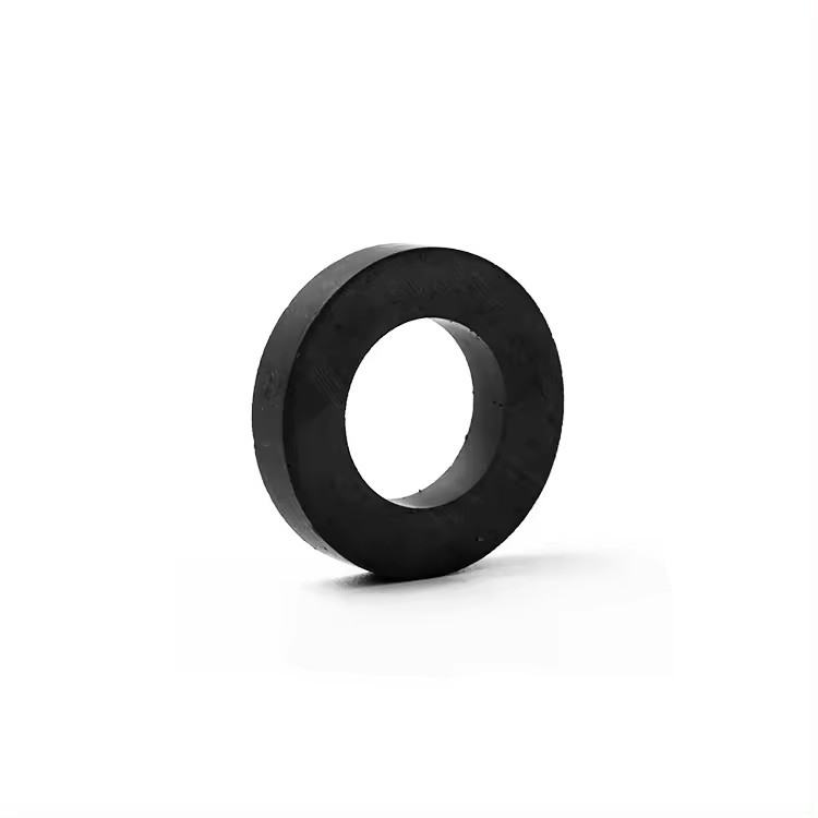 F38x5x8mm Y30 black permanent ferrite magnet bulk price magnet stocks ferrite ring magnet
